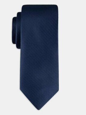 Goodfellow & Co. Men’s Slim Tie – Dark Blue, 100% Recycled Polyester, Classic Fo
